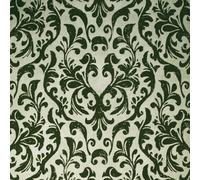 Galerie Urban Classics Flock Damask Green A4 Wallpaper Sample 81254