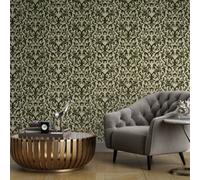 Galerie Urban Classics Flock Damask Green Wallpaper 81254