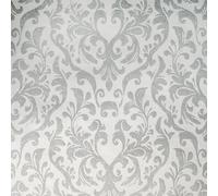 Galerie Urban Classics Frost Grey Notting Hill Metallic Loft Damask A4 Wallpaper Sample