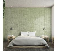 Galerie Urban Classics Sage Green Manhattan Metallic Loft Tiles Wallpaper Roll