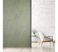 Galerie Urban Classics Sage Green Soho Metallic Industrial Grid Wallpaper Roll
