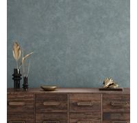 Galerie Urban Classics Steel Blue Portobello Abstract Texture Metallic Wallpaper Roll