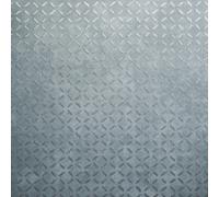 Galerie Urban Classics Steel Blue Soho Metallic Industrial Grid A4 Wallpaper Sample