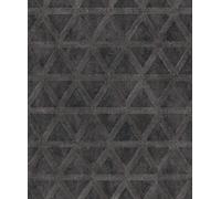 Galerie Utopia Black Geometric Tri Prism Sheen Finish A4 Wallpaper Sample