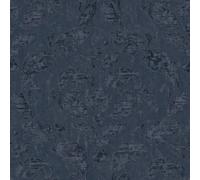 Galerie Utopia Blue Traditional Damask Sheen Finish A4 Wallpaper Sample