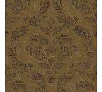 Galerie Utopia Bronze/brown Traditional Damask Sheen Finish A4 Wallpaper Sample