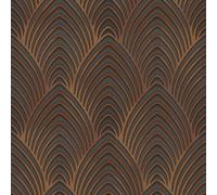 Galerie Utopia Bronze/grey Geometric Arch Array Lustre Finish A4 Wallpaper Sample