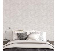 Galerie Utopia Cream Chevron Sheen Finish Wallpaper Roll