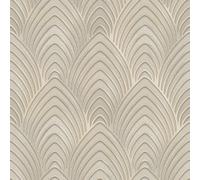 Galerie Utopia Cream Geometric Arch Array Lustre Finish A4 Wallpaper Sample