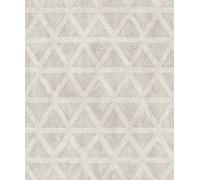 Galerie Utopia Cream Geometric Tri Prism Sheen Finish A4 Wallpaper Sample