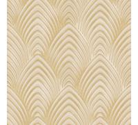 Galerie Utopia Gold/cream Geometric Arch Array Lustre Finish Wallpaper Roll