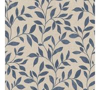 Galerie Utopia Navy/beige Loose Leaf A4 Wallpaper Sample