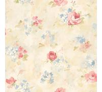 Galerie Wallcoverings Galerie Abby Rose 4 Morning Dew Wallpaper in Yellow | Size: 10050mm x 530mm Galerie Wallcoverings Yellow 10050mm x 530mm