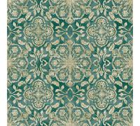 Galerie Wallcoverings Galerie Elegance Metallic Thread Floral Wallpaper in Bottle Green | Size: 10050mm x 530mm Galerie Wallcoverings Bottle Green 10050mm x 530mm