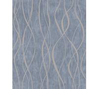 Galerie Wallcoverings Galerie Special FX 2 Metallic Ribbons Wallpaper in Dark Grey | Size: 10050mm x 530mm Galerie Wallcoverings Dark Grey 10050mm x 530mm