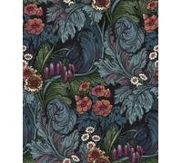 Galerie Wallcoverings Off The Wall by Laurence Llewelyn-Bowen Hedgerovia Floral Wallpaper in Dark Blue | Size: 10050mm x 530mm Galerie Wallcoverings Dark Blue 10050mm x 530mm