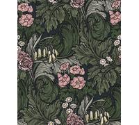 Galerie Wallcoverings Off The Wall by Laurence Llewelyn-Bowen Hedgerovia Floral Wallpaper in Pink | Size: 10050mm x 530mm Galerie Wallcoverings Pink 10050mm x 530mm