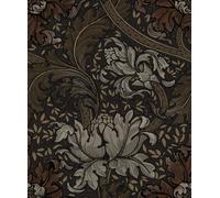 Galerie Wallcoverings Off The Wall by Laurence Llewelyn-Bowen Morris Major Floral Wallpaper in Bronze | Size: 10050mm x 530mm Galerie Wallcoverings Bronze 10050mm x 530mm