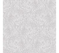 Galerie Wallcoverings Off The Wall by Laurence Llewelyn-Bowen Rambleicious Floral Wallpaper in Silver | Size: 10050mm x 530mm Galerie Wallcoverings Silver 10050mm x 530mm