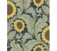 Galerie Wallcoverings Off The Wall by Laurence Llewelyn-Bowen Sunnyside Floral Wallpaper in Bright Yellow | Size: 10050mm x 530mm Galerie Wallcoverings Bright Yellow 10050mm x 530mm