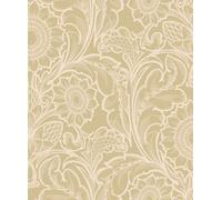 Galerie Wallcoverings Off The Wall by Laurence Llewelyn-Bowen Sunnyside Floral Wallpaper in Gold | Size: 10050mm x 530mm Galerie Wallcoverings Gold 10050mm x 530mm