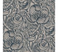 Galerie Wallcoverings Off The Wall by Laurence Llewelyn-Bowen Tulips & Lillies Wallpaper in Blue | Size: 10050mm x 530mm Galerie Wallcoverings Blue 10050mm x 530mm