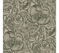 Galerie Wallcoverings Off The Wall by Laurence Llewelyn-Bowen Tulips & Lillies Wallpaper in Green | Size: 10050mm x 530mm Galerie Wallcoverings Green 10050mm x 530mm
