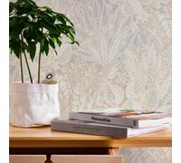 Galerie Welcome Home Beige Bohemian Floral Wallpaper