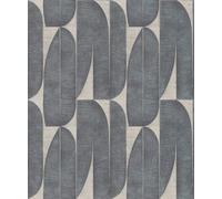 Galerie Welcome Home Black Geometric Leaf A4 Wallpaper Sample