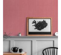 Livingwalls Red Plain Non-Woven Wallpaper 396522 with Textile Structure for Various Rooms 10.05 m x 0.53 m Made in Germany