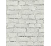 Galerie White Coastal Brick Effect Motif A4 Wallpaper Sample