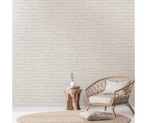 Galerie White Coastal Brick Effect Motif Wallpaper
