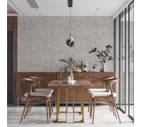 Bricoflor Wallpaper - Bricks and More Stone Wall - Stone look - White - 10.05 m x 0.53 m