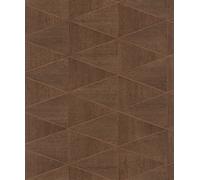 Galerie Woods and Wicker Triangular Tile Wallpaper Galerie Wallcoverings Dark Brown 10050mm x 530mm