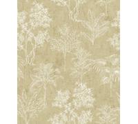 Galerie Zen Bronze Brown Tree Leaf Dwp0361-03 A4 Wallpaper Sample