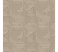 Galerie Zen Geometric Wallpaper Galerie Wallcoverings Bronze 10050mm x 530mm