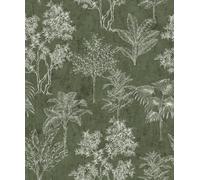 Galerie Zen Green Tree Leaf Dwp0361-01 A4 Wallpaper Sample