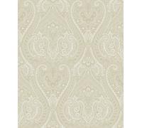 Galerie Zen Paisley Pattern Wallpaper Galerie Wallcoverings Cream 10050mm x 530mm
