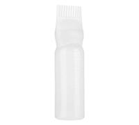 galeyyu Hair Oil Applicator Bottle Root Comb Applicator Bottle, 6 OZ White Hair Dye Brush Bottle Hair Colour Brush Hair Oil Bottle Dyeing Shampoo Bottle Oil Comb Hair Tools Applicator Brush Bottles