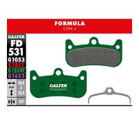 Galfer Disc Brake Pads for Formula Cura 4 MTB DH - FD531 G1554T Pro Green
