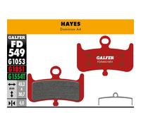 Galfer Disc Brake Pads for Hayes Dominion A4 MTB DH - FD549 G1851 Advanced Red