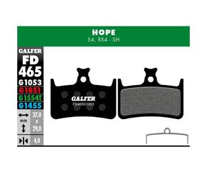 Galfer Hope E4 Brake Pads - Performance Compound Disc Bike Lewis LH4 LV4 MTB New