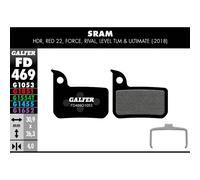 GALFER Bike Standard Brake Pad SRAM Red 22-Level, Men, Black, Standard