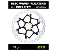 Galfer Wave Floating Disc Brake Disc 180 mm Silver / Blue