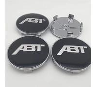 GALGAN 4Pcs Car ABS Plastic Hub Centre Caps for ABT 56mm 60mm 65mm 68mm Wheel Rims Center Covers Decoration Accessories,A-68mm-black