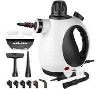 GalhanEhe Steam Cleaner, Multi-Purpose Portable steam cleaner handheld With Safety Lock And 14 Accessories, Pressurized Handheld Steam Cleaner for Home/Bathroom/Windows/Kitchen/Stove (Black&White)