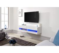 Gfw Galicia 120Cm Wall Tv Unit With Led White