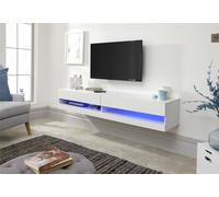 Gfw Galicia 150Cm Wall Tv Unit With Led White