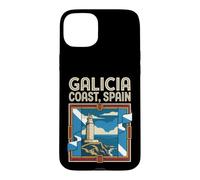Galicia Coast Flag Spain Lighthouse Travel Graphic Case for iPhone 15 Plus
