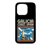Galicia Coast Flag Spain Lighthouse Travel Graphic Case for iPhone 15 Pro